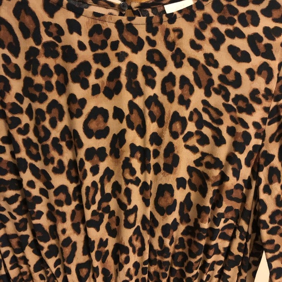 Classic animal print midi dress, cinched waist, 2 - Picture 3 of 5